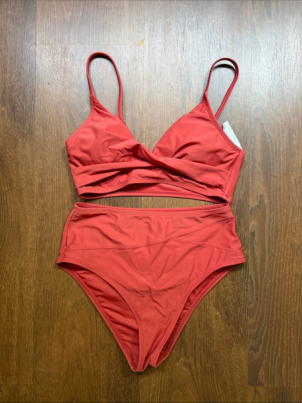 Red Two-Piece Bikini Set